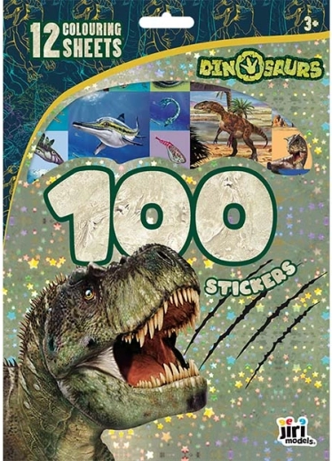 Dinosaur Stickers and Coloring Pages – 100 pcs