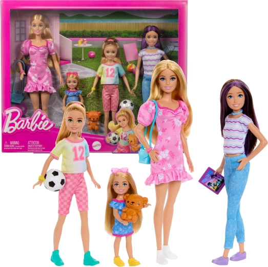 Barbie õed – 4 nuku komplekt tarvikutega