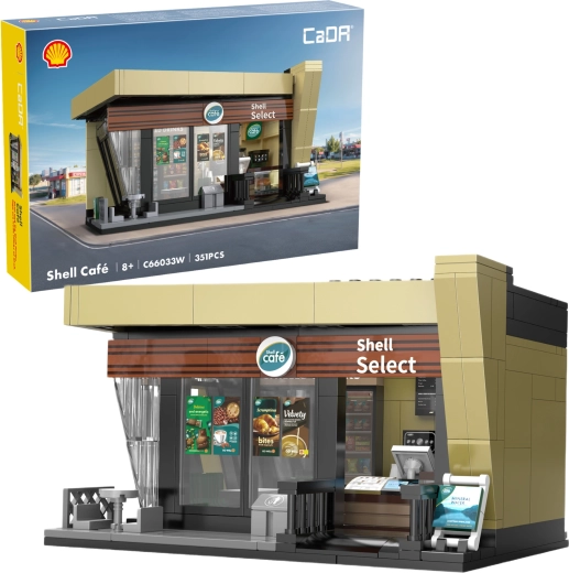 CaDA Shell Café – ehituskomplekt, kiosk 351 detailiga