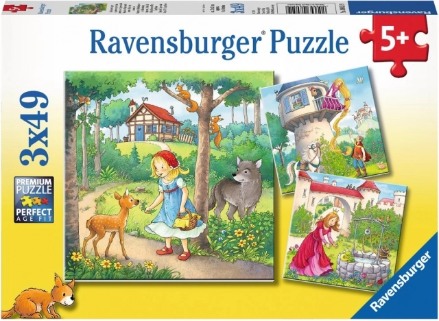Ravensburger pusle Klassikalised muinasjutud 3x49 tükki