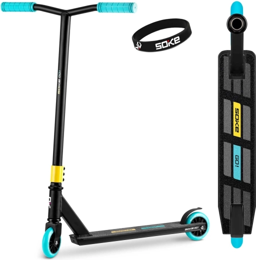 SOKE Go! Freestyle Scooter Yellow-Blue