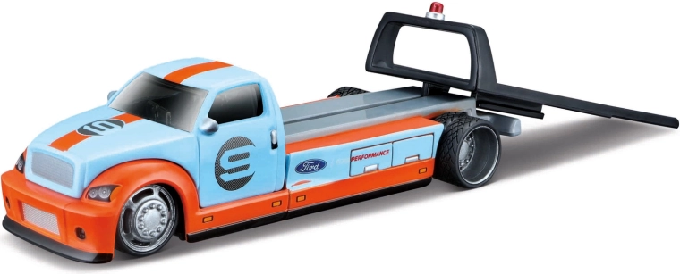 Maisto Flatbed 2019 Ford GT Heritage Edition helesinine 1:64