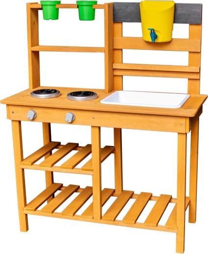 2Kids Toys puidust aiaköök valamuga