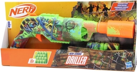 Nerf Zombie Driller blaster pöörleva trumliga