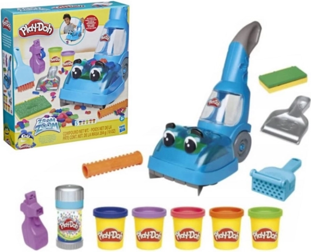 Play-Doh kids' vacuum cleaner with modeling compound and accessories