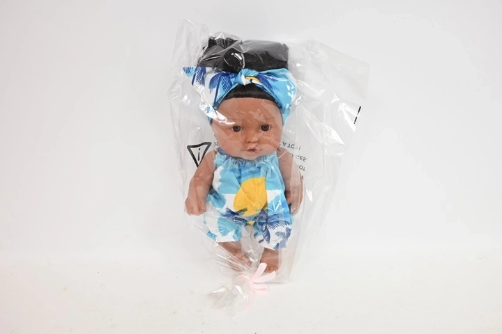SmilyPlay tumedajuukseline nukk afro-soenguga 26 cm