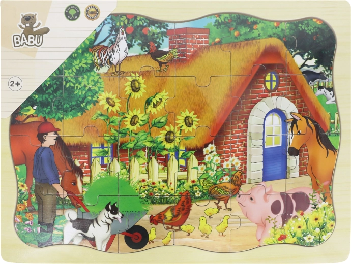 Babu wooden puzzle cottage 24 pieces