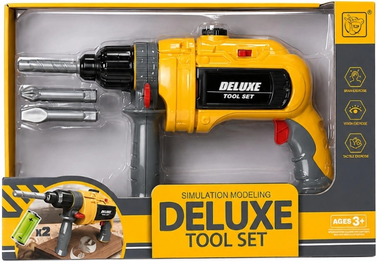 Children’s electric drill with a set of attachments - 1 piece