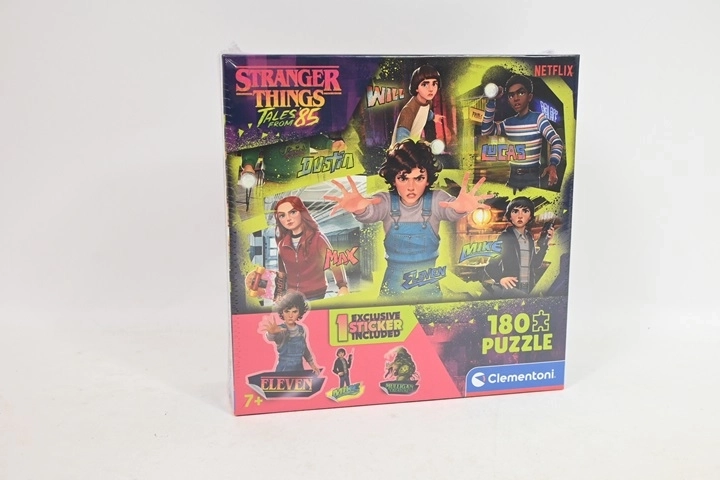 Clementoni pusle Stranger Things 180 tükiga ruudukujulises karbis