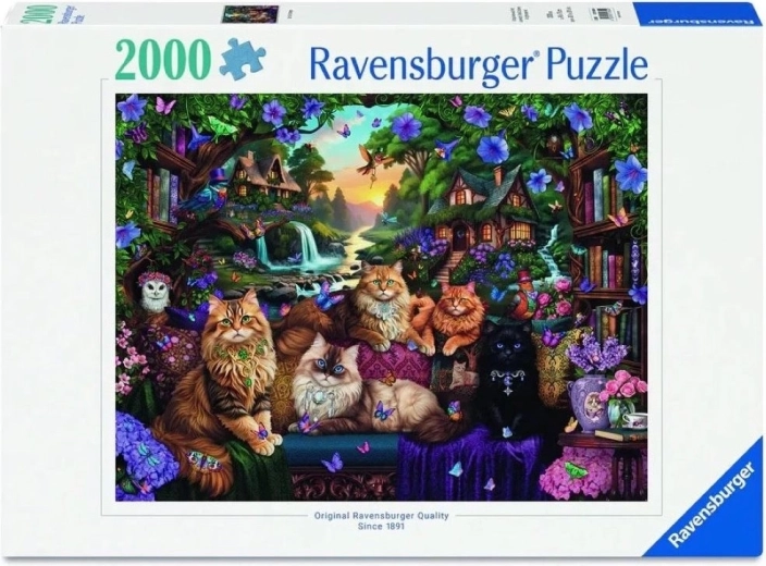 Ravensburger puzzle "Cat Cottage" 2000 pieces