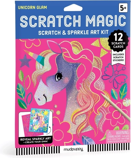 Mudpuppy Creative Scratch Art Set Unicorn