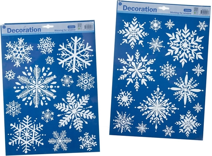 Glitter Self-Adhesive Christmas Snowflakes for Windows