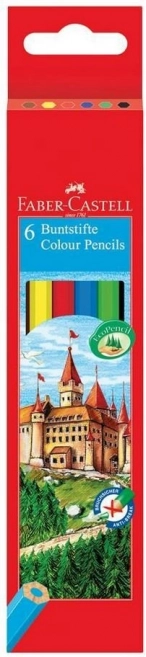 Värvipliiatsid FABER-CASTELL, komplekt 6 värvi
