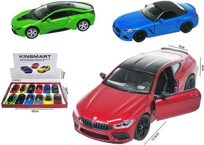 BMW mini car model with pull-back drive (1 pc, random selection)