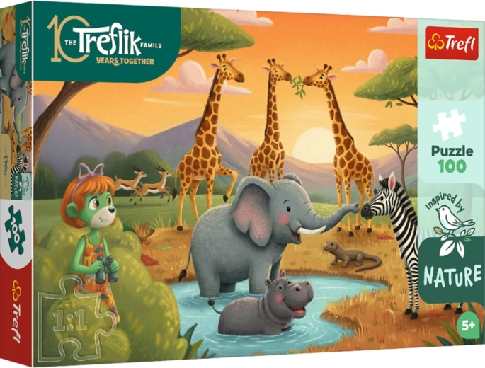Puzzle 100 tükki – lõbus seltskond RODINA TREFLÍKŮ – TREFL