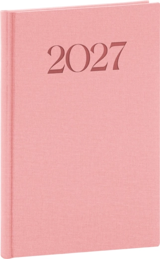 Notique nädalanädalane märkmik Biella 2027 roosa 15 × 21 cm