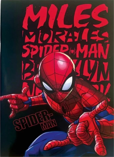 Jooneline koolivihik Spider-Man B5 must – 40 lehekülge
