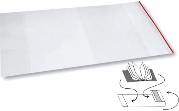 Universaalne raamatute ja vihikute ümbriskaas kleepuva ribaga