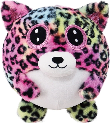 Täispuhutav plüüsist leopardimustriga kaisukaru 23 cm