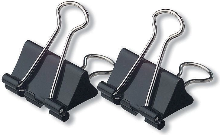 Office binder clips 41 mm, 12 pcs