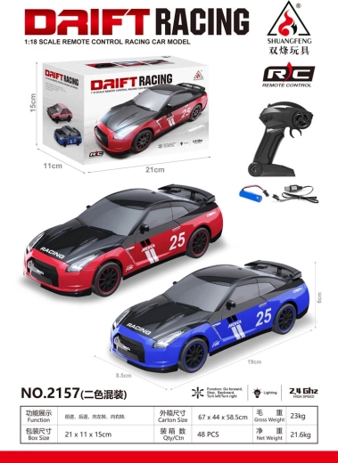 Remote-Controlled Drift Car Racing 25 Blue 1:18