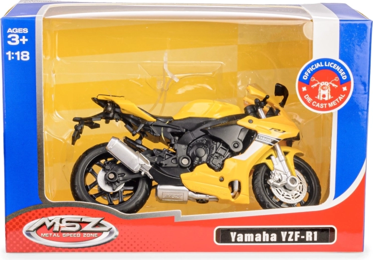 Metallist Yamaha YZF‑R1 mootorratta mudel 1:18