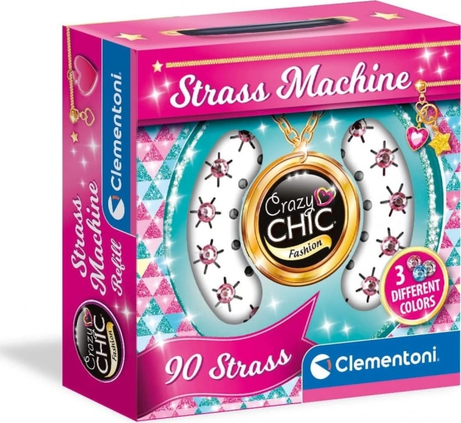 Clementoni Crazy Chic asenduskomplekt strasskividega 90 tk