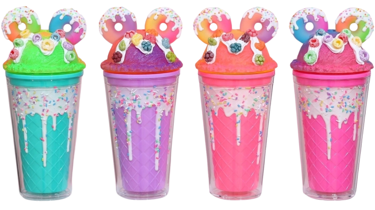 Donuts kaanega ja kõrrega tops 480 ml