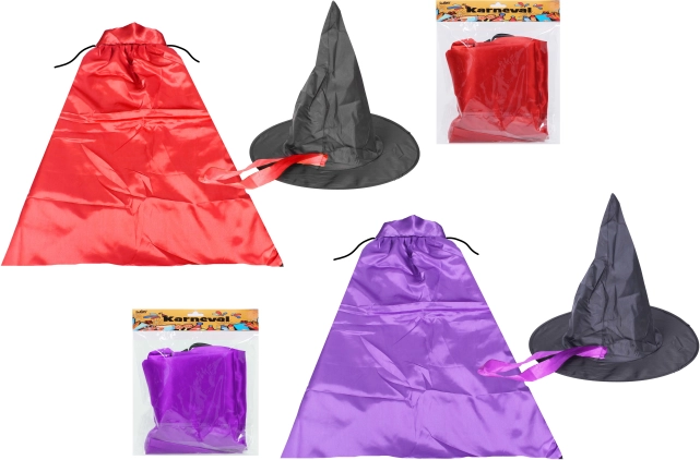 Kids’ witch costume – hat and cape