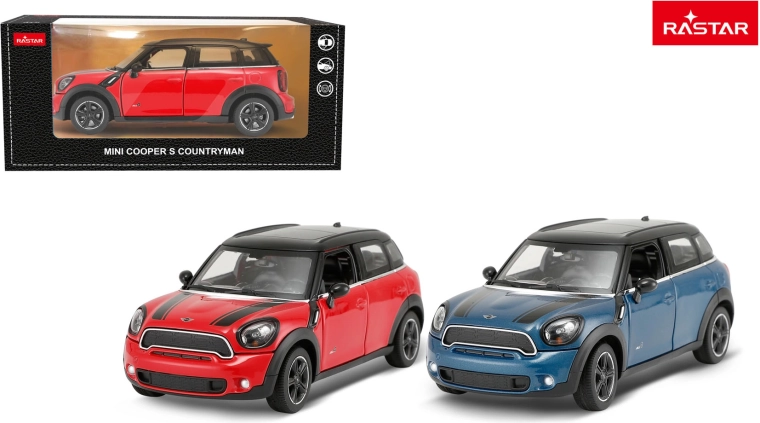 Metallist mänguauto Rastar Mini Countryman 1:24 punane - 1 tk