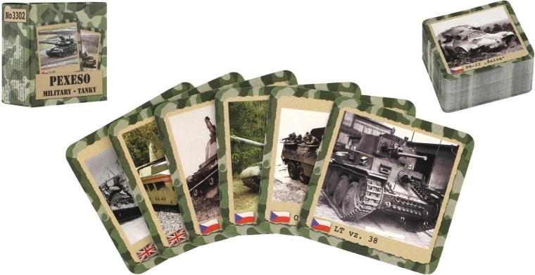 Retro Memory Game Military Tanks