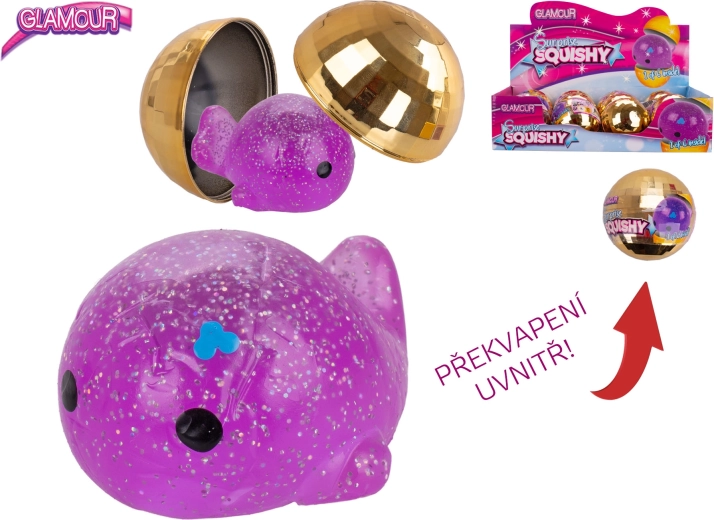 Glamour Sparkle Surprise Ball – Stretchy Anti-Stress Animal