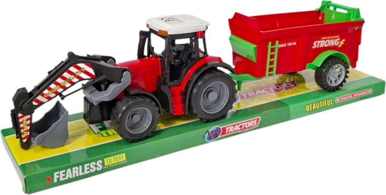 Tractor with Trailer and Front Loader – Set for Little Farmers