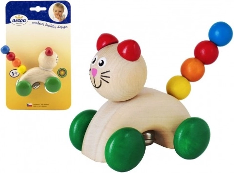 Cat on Wheels Rattle