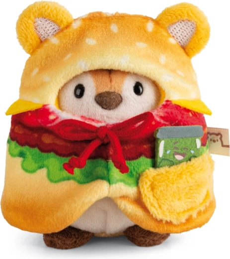 Nici MyMochi plüüsist tiiger Tiggy 8 cm hamburgerikostüümiga ja mini kurgikesega, kinkekomplekt