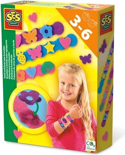 SES Creative colorful hook-and-loop bracelets