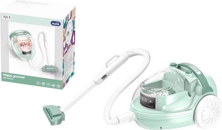 Children's battery-powered vacuum cleaner with light and sound