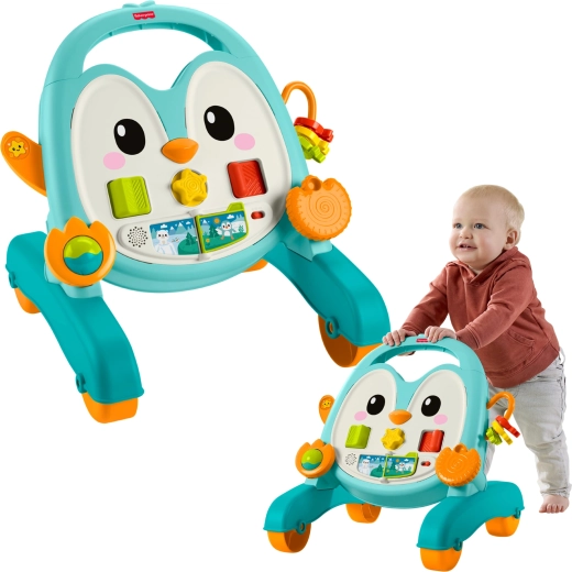Fisher-Price muusikaline käimistugi ja lükkaja pingviin 2-in-1