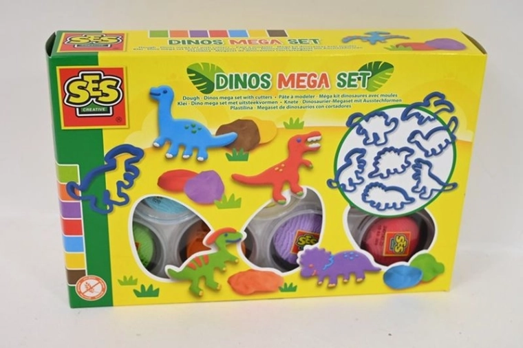 SES Creative dinosauruste plastiliini megakomplekt – 1 tk