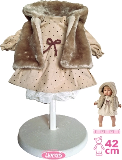 Llorens nuku riided 42 cm nukule – 3-osaline komplekt