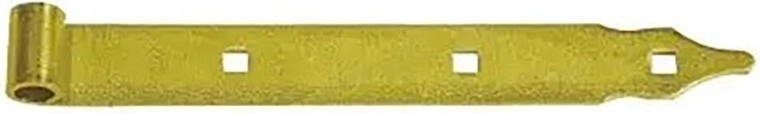 Strap Hinge 400 × 35 × 4.0 mm, pin diameter 13 mm, yellow zinc-plated