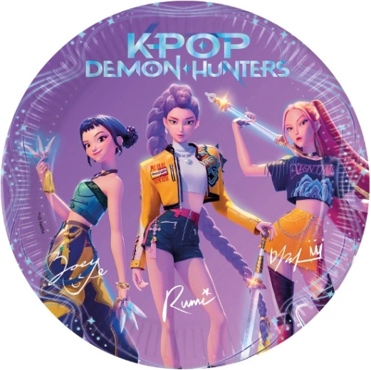 Paberist taldrikud Demon hunters K-pop 23 cm (8 tk)