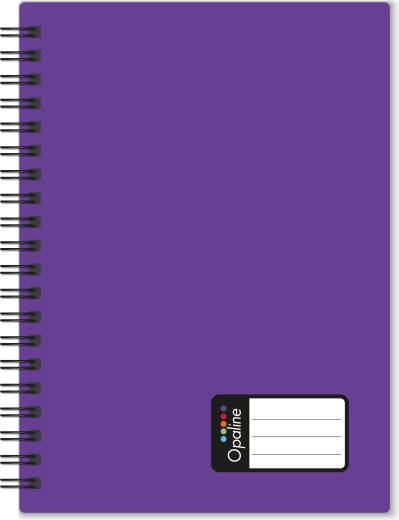 A5 Spiral Notebook PASTELINI, purple, PP cover, ruled, 60 sheets