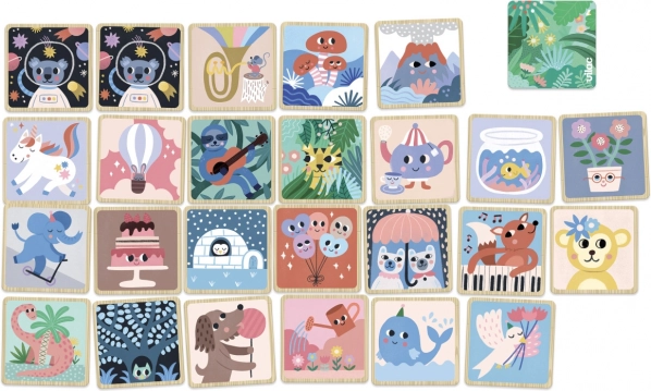 Vilac puidust memoriin (pexeso) Michelle Carlslundi illustratsioonidega