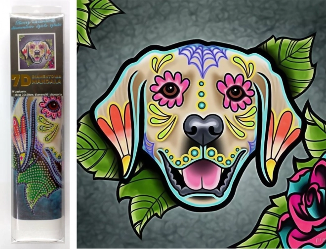 7D teemantmaal Labrador 30 × 30 cm