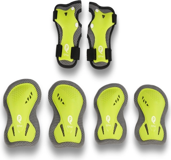 Qplay kids' protective pads green, size S (3–5 years)
