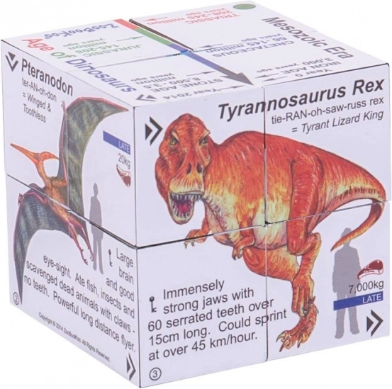 Zoobookoo hariv kuubik „Dinosaurused“