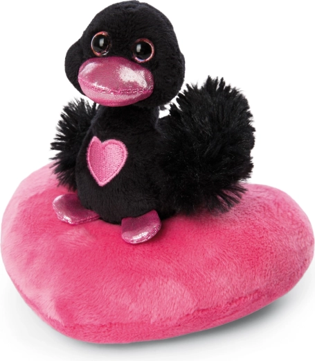 NICI plüüsist must luik südamekesega Love Green 10 cm