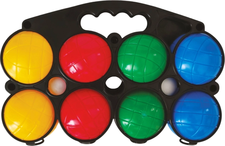 Plastist petankikuulid – komplekt 8 tk