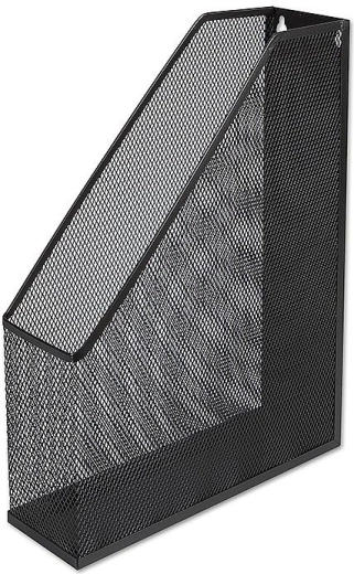CONCORDE metal wall-mounted catalog holder, black